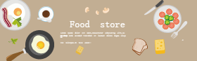 <span style="color: #07aefc"></span>优质食物商店淘宝banner在线制作生成二维码模板图片